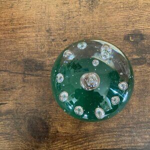 Vintage glass paperweight